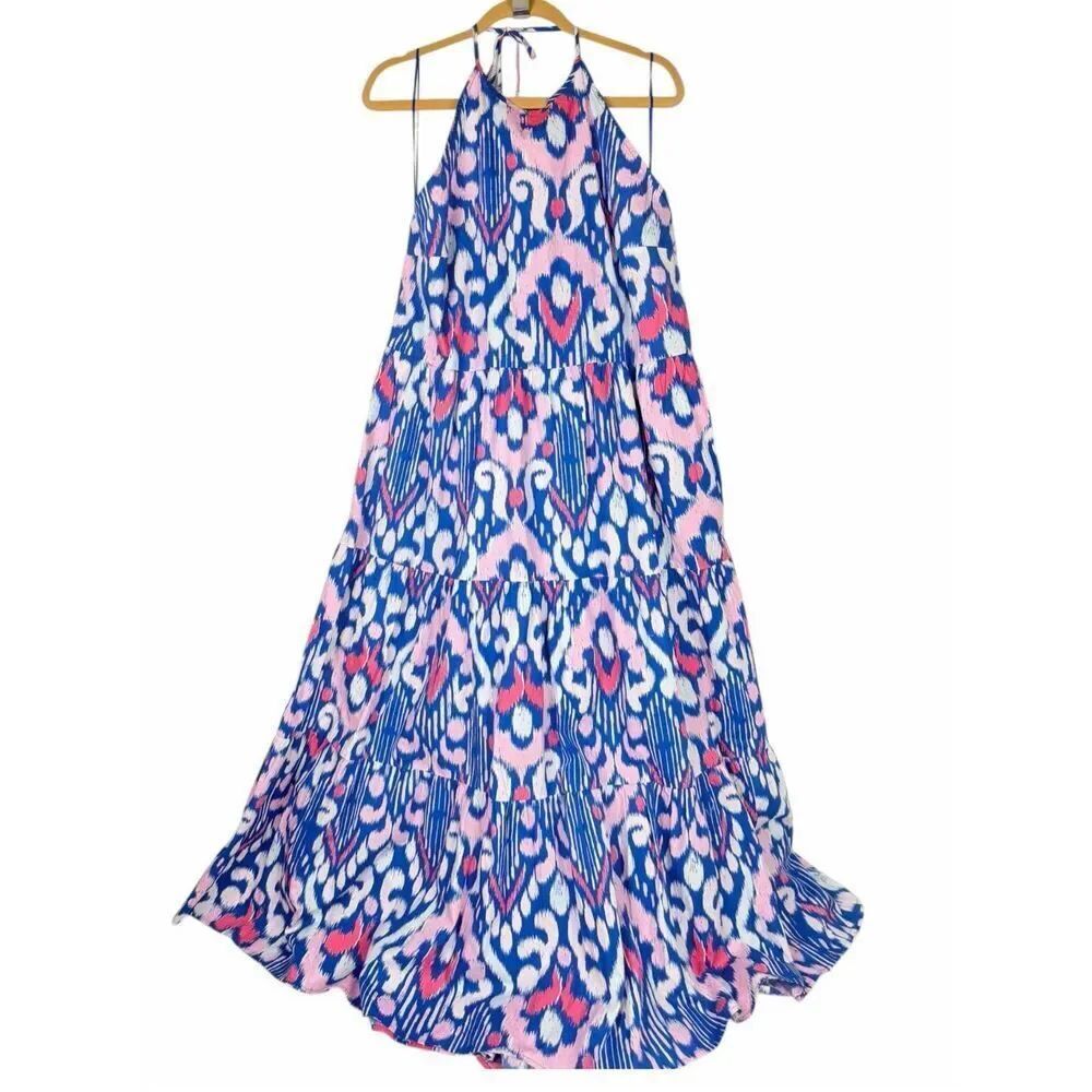 Crown & Ivy XXL halter neck maxi dress